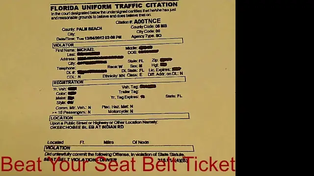 Can A Passenger Get A Seat Belt Ticket