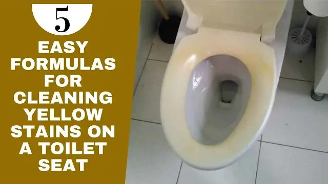 How To Clean Toilet Seat Stains