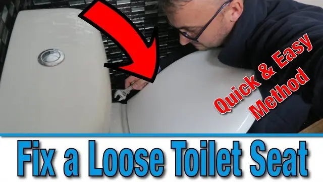 How To Tighten Toilet Seat With No Access Underside