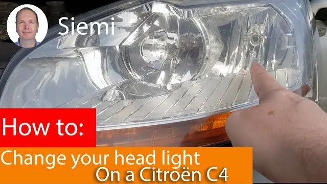 How To Change Headlight Bulb On Citroen C4 Grand Picasso 2016
