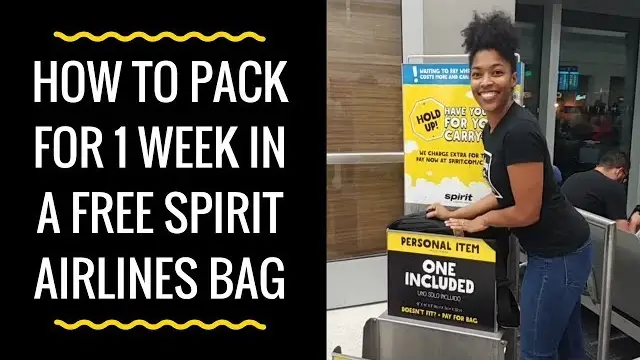 How To Pack For Spirit Airlines